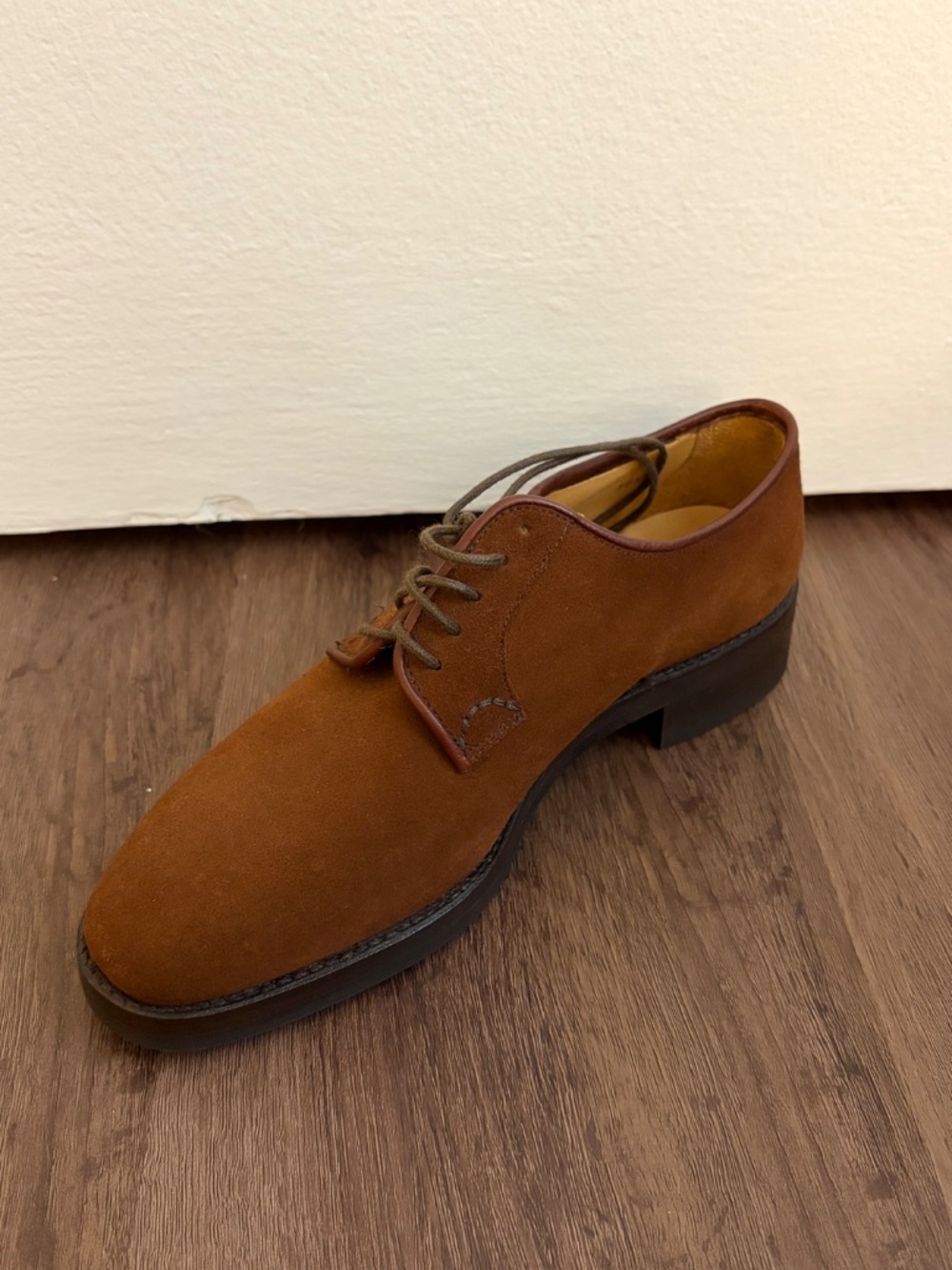 Giorgio Armani Brown Suede Derby Oxford shoes Women's US 6 / EU 36.5 - Picture 12 of 14